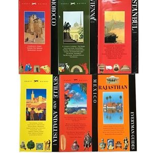 A Set of 6 Vintage Travel Books